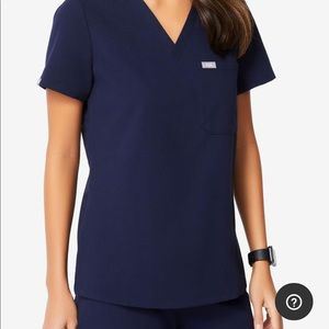 Figs- Navy Catarina One-pocket scrub top